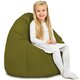 Vert Pouf Poire Enfants velours