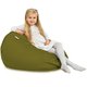 Vert Pouf Poire Enfants velours