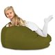 Vert Pouf Poire Enfants velours