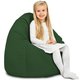 Vert foncé Pouf Poire Enfants velours