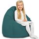 Bleu Pouf Poire Enfants velours