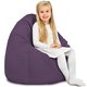 Violet Pouf Poire Enfants velours