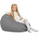 Acier Pouf Poire Enfants velours