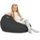 Gris Pouf Poire Enfants velours