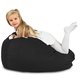 Noir Pouf Poire Enfants velours