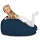 Bleu marine Pouf Poire Enfants velours