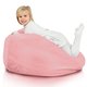 Sitzsack Kunstfell Yeti Rosa