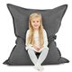 Noir Mèlange Pouf Poire Coussin Pour Enfants recyclé