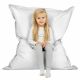 Blanc Pouf Poire Coussin Pour Enfants simili-cuir