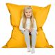Jaune Pouf Poire Coussin XXL simili-cuir