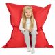 Rouge Pouf Poire Coussin XXL simili-cuir