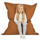 Marron clair Pouf Poire Coussin XXL simili-cuir