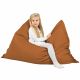 Marron clair Pouf Poire Coussin XXL simili-cuir