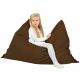 Marron Pouf Poire Coussin XXL simili-cuir