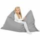 Gris clair Pouf Poire Coussin XXL simili-cuir