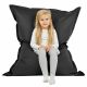 Noir Pouf Poire Coussin XXL simili-cuir
