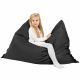 Noir Pouf Poire Coussin XXL simili-cuir