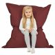 Rouge foncé Pouf Poire Coussin Pour Enfants simili-cuir