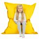 Jaune clair Pouf Poire Coussin Pour Enfants simili-cuir