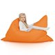 Orange Pouf Poire Coussin XXL Jardin nylon