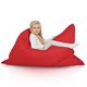 Rouge Pouf Poire Coussin XXL Jardin nylon