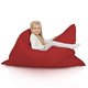 Rouge foncé Pouf Poire Coussin Pour Enfants nylon