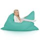 Turquoise Pouf Poire Coussin XXL Jardin nylon