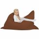 Marron Pouf Poire Coussin Pour Enfants nylon