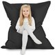 Noir Pouf Poire Coussin XXL Jardin nylon