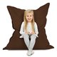 Marron Pouf Poire Coussin Pour Enfants velours