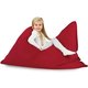 Rouge Pouf Poire Coussin Pour Enfants velours