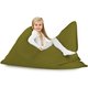 Vert Pouf Poire Coussin Pour Enfants velours