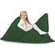 Vert foncé Pouf Poire Coussin Pour Enfants velours