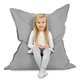 Gris clair Pouf Poire Coussin Pour Enfants velours