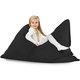 Noir Pouf Poire Coussin Pour Enfants velours