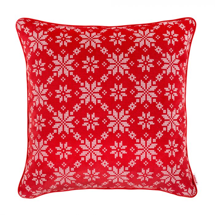 Boules de neige rouges Coussin Carré 