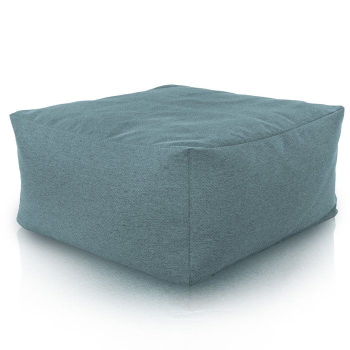 Turquoise Mélange Pouf Table Florence recyclé