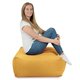 Jaune moutarde Pouf Table Florence velours