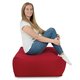 Rouge Pouf Table Florence velours