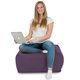 Violet Pouf Table Florence velours