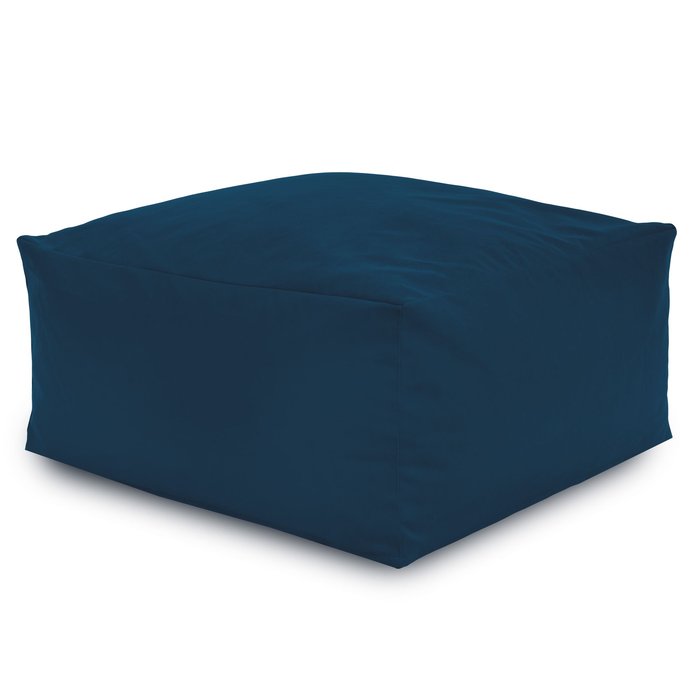 Bleu marine Pouf Table Florence velours