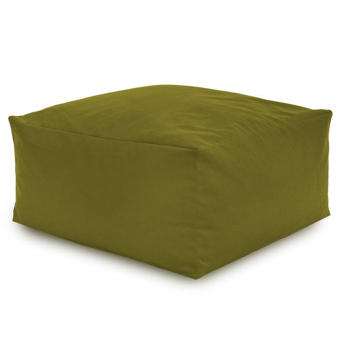 Vert Pouf Table Florence velours