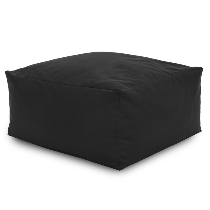 Noir Pouf Table Florence velours