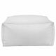 Blanc Pouf Table Florence simili-cuir