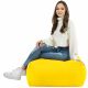 Jaune clair Pouf Table Florence simili-cuir