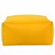 Jaune Pouf Table Florence simili-cuir