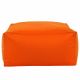 Orange Pouf Table Florence simili-cuir