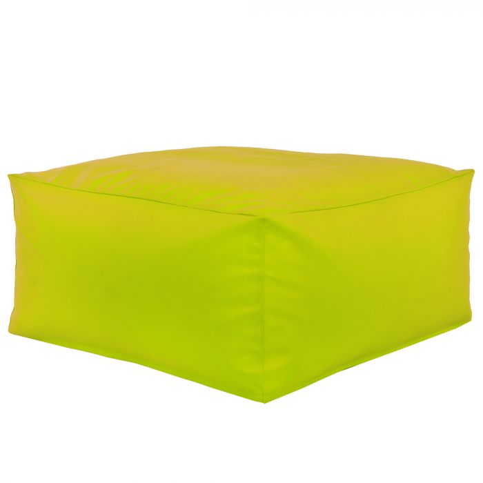 Lime Pouf Table Florence simili-cuir