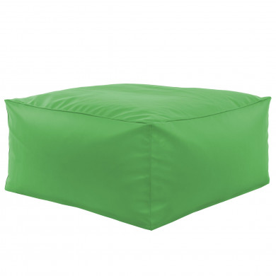 Vert Pouf Table Florence simili-cuir