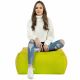 Lime Pouf Table Florence simili-cuir